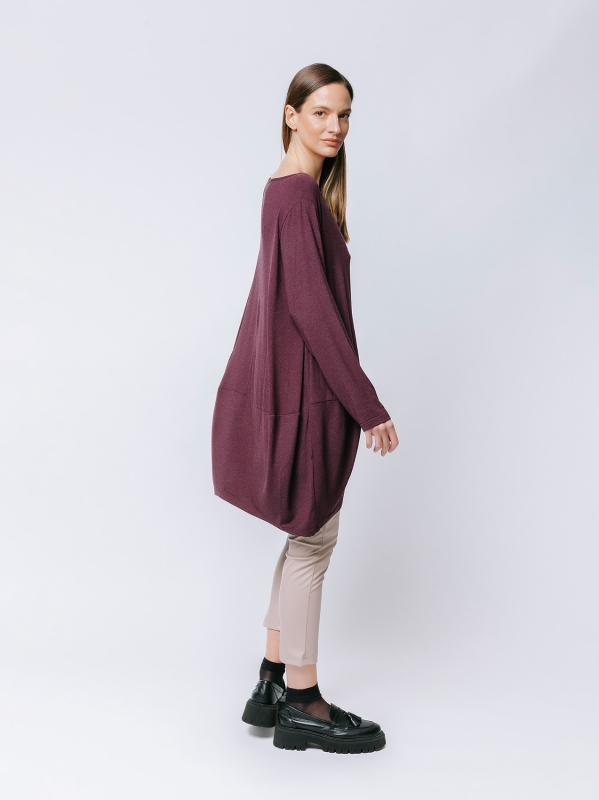 Maxi t-shirt in jersey di viscosa