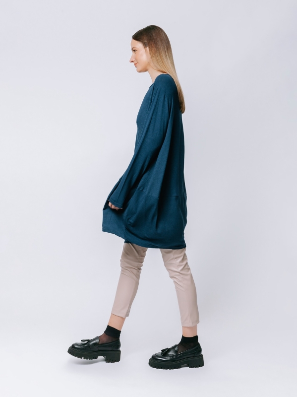 Maxi t-shirt in jersey di viscosa