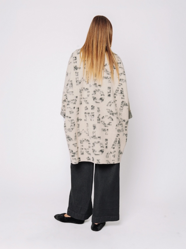 Cappotto a scialle #Lettering