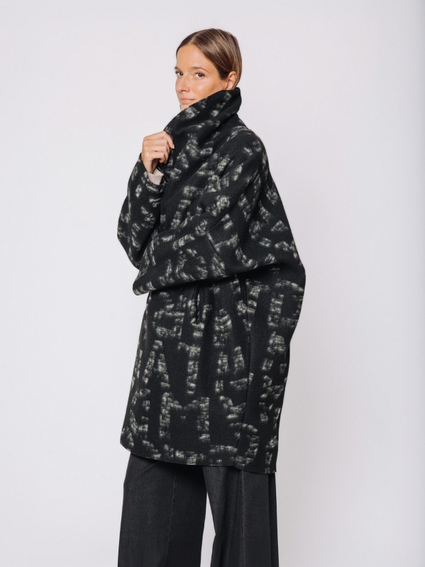 Cappotto a scialle #Lettering