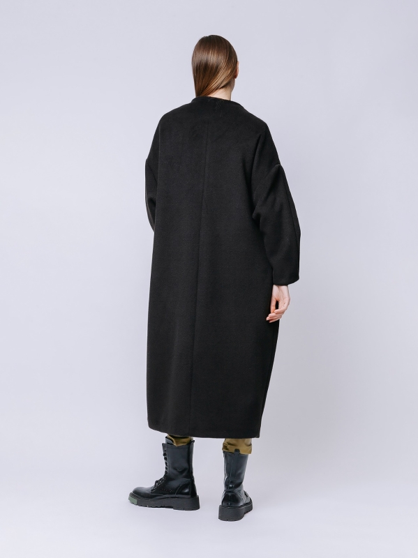 Cappotto over lana e cashmere