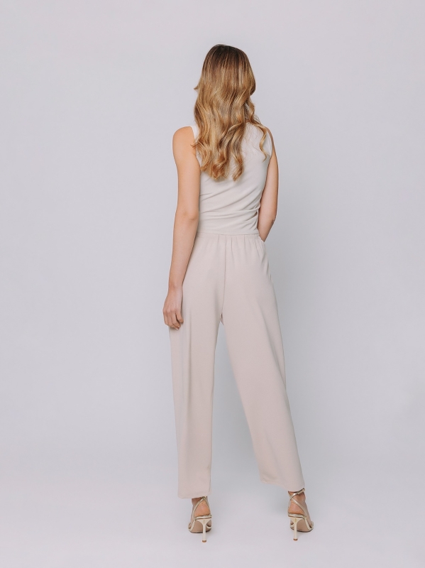 Pantaloni in crepe affusolati