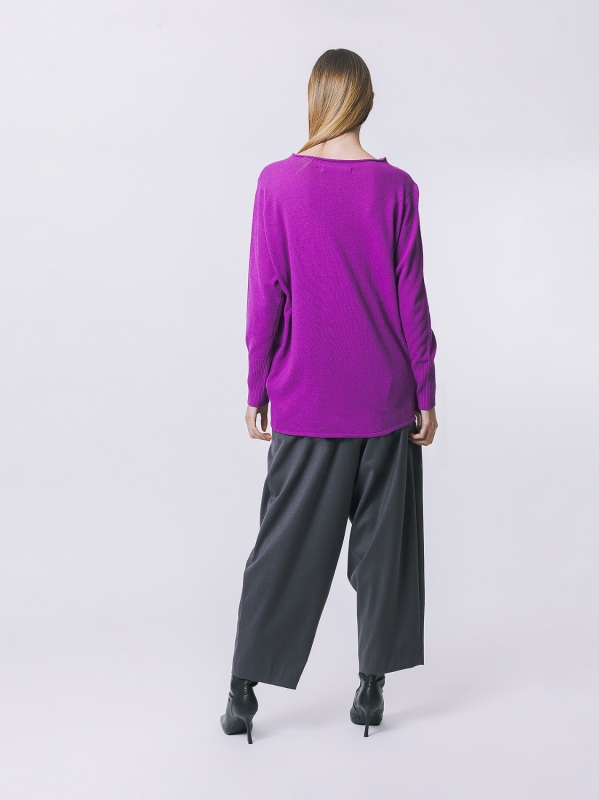 Maglia con collo a cratere