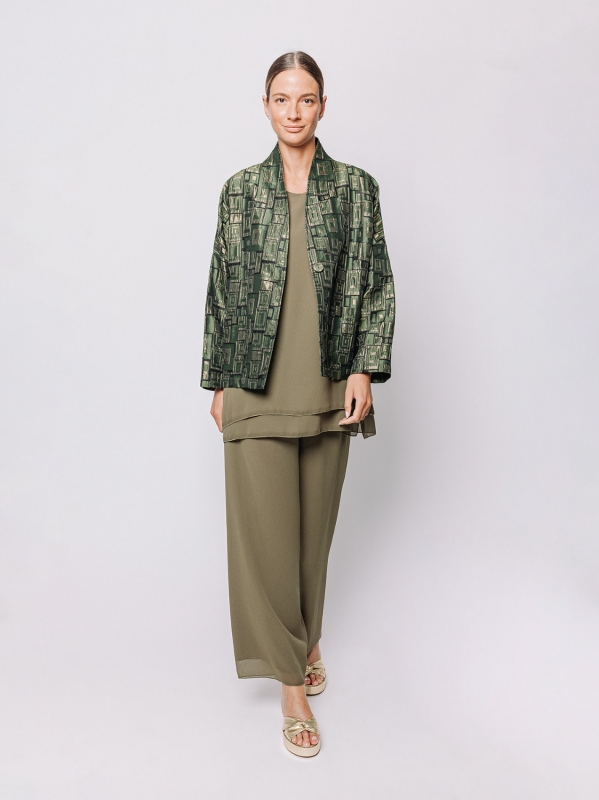 Boxy jacket in bright matelassé