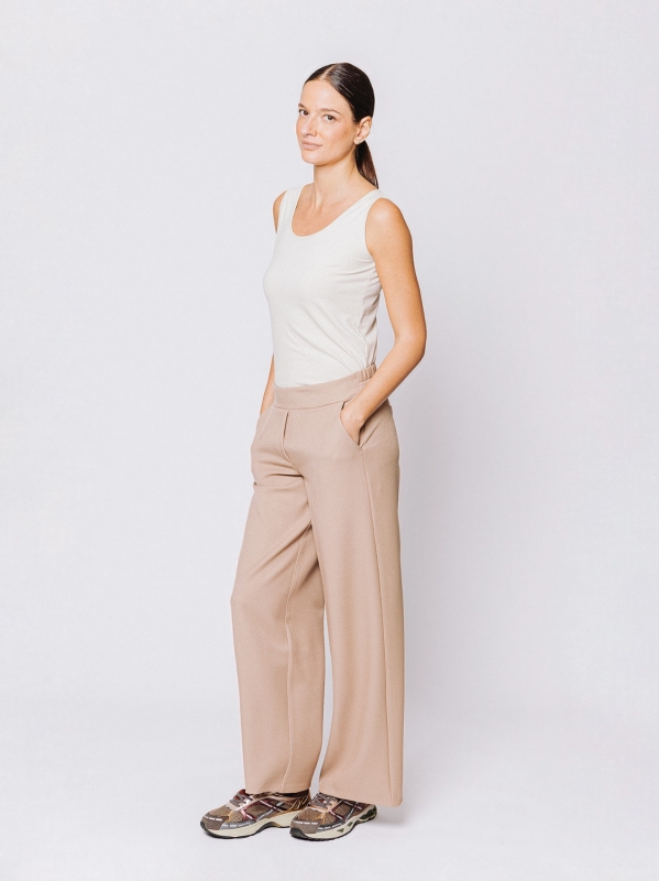 Pantaloni ampi in tessuto cavallery