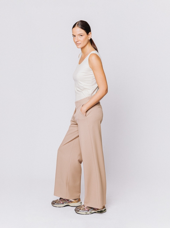 Pantaloni ampi in tessuto cavallery