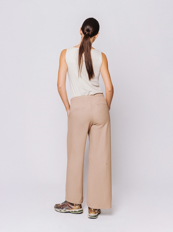 Pantaloni ampi in tessuto cavallery