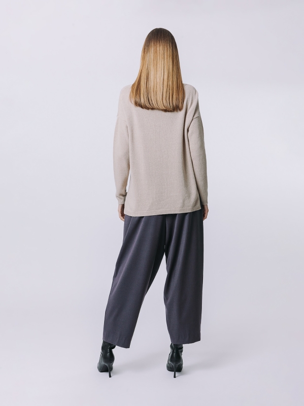 Maglia con collo a barchetta