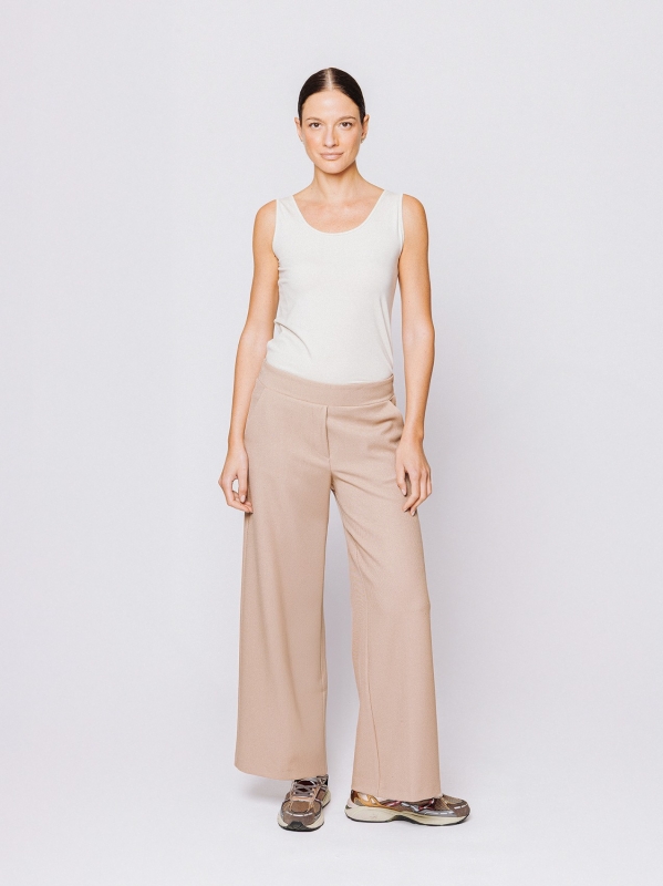 Pantaloni ampi in tessuto cavallery