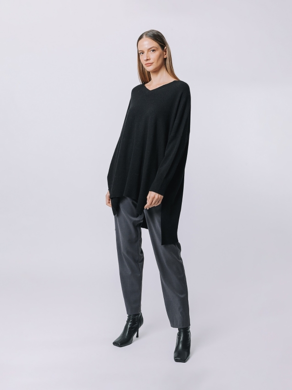 Maxi maglia asimmetrica