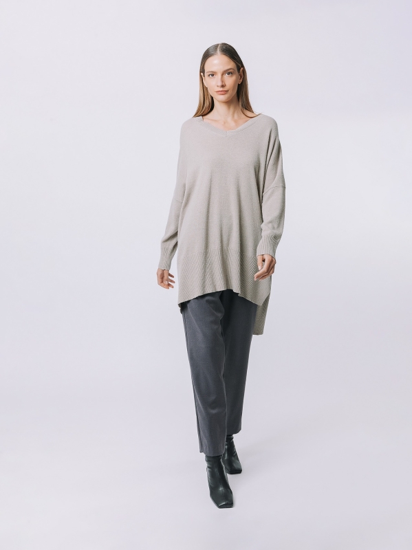Maxi maglia asimmetrica