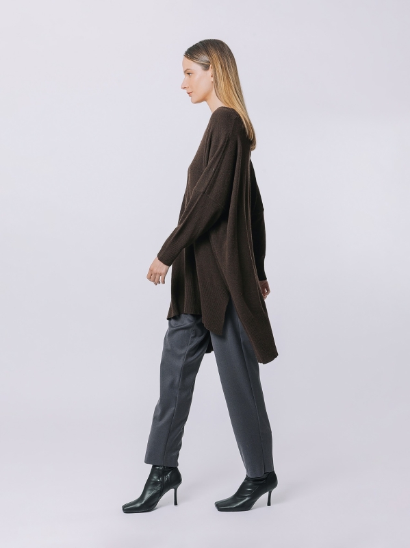 Maxi maglia asimmetrica