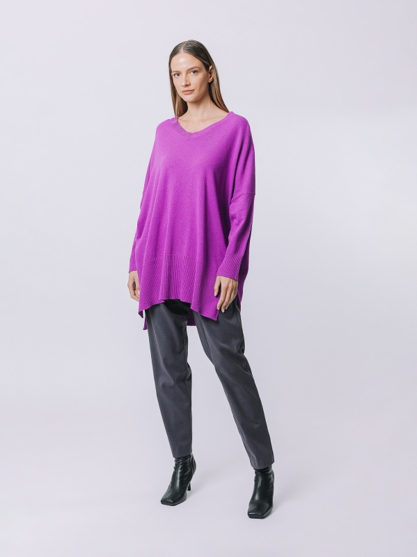 Maxi maglia asimmetrica