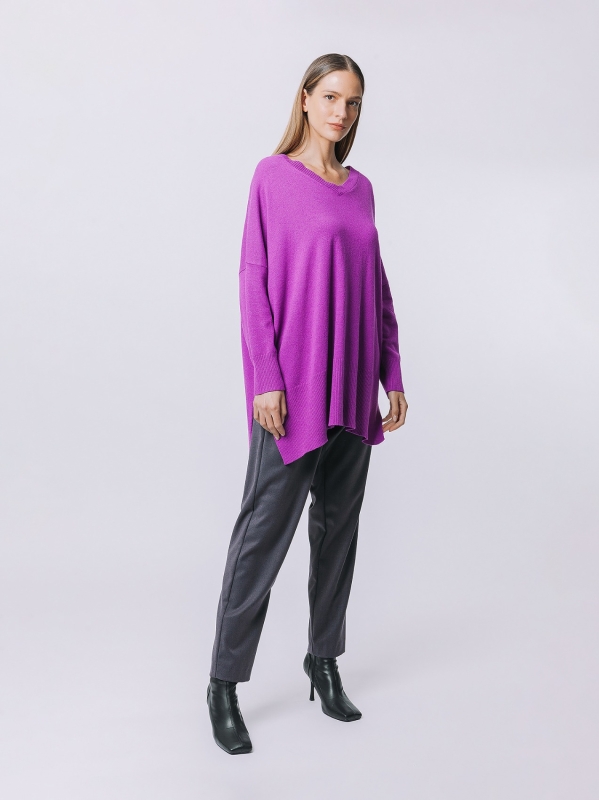 Maxi maglia asimmetrica
