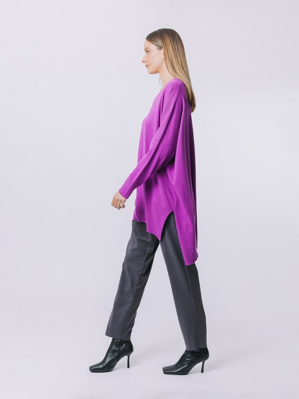Maxi maglia asimmetrica