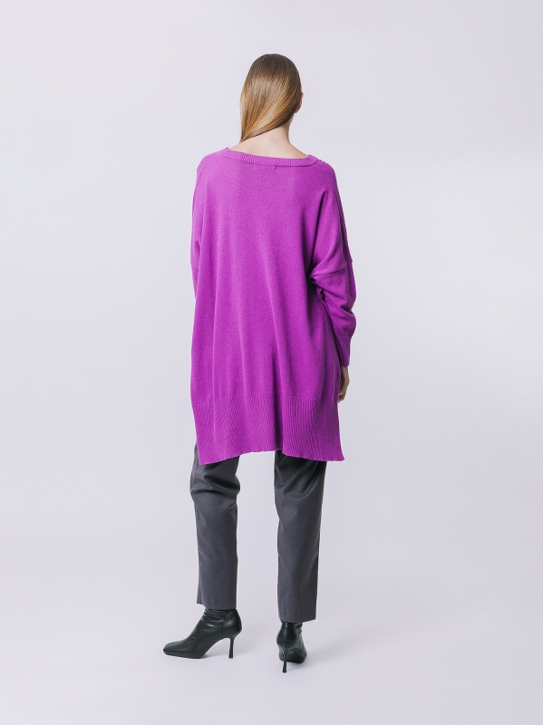 Maxi maglia asimmetrica
