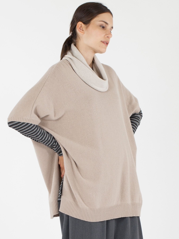 Poncho in maglia