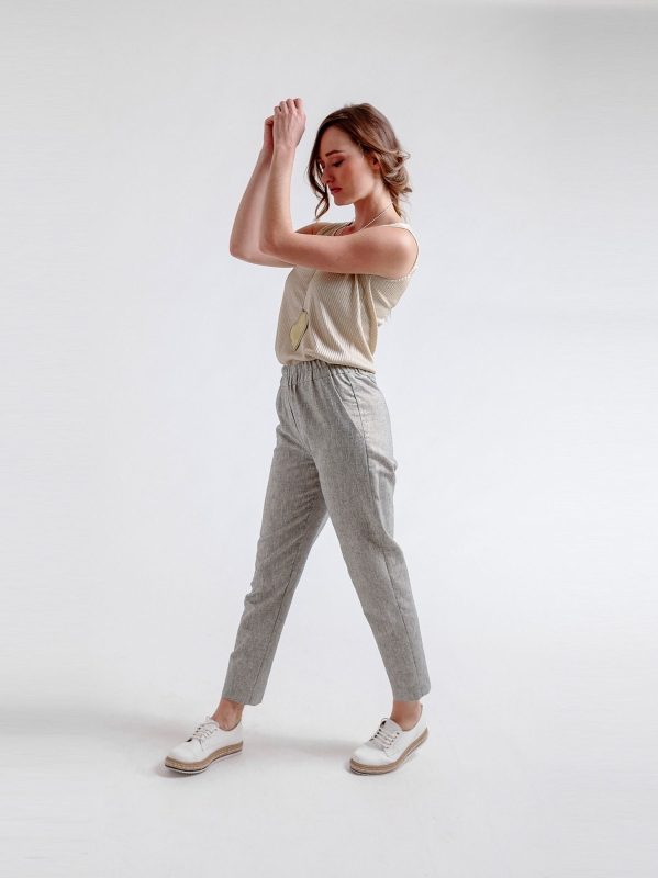 Pantalone sigaretta melange
