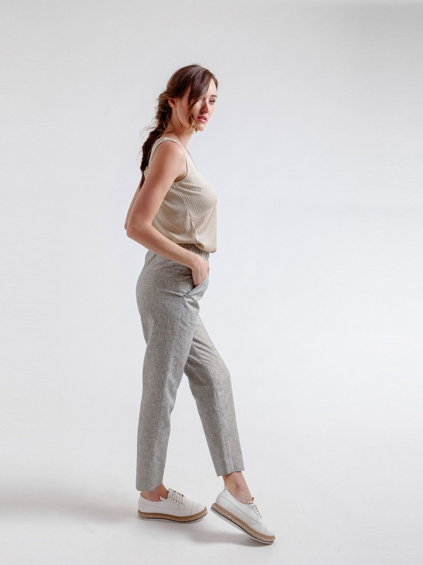 Pantalone sigaretta melange