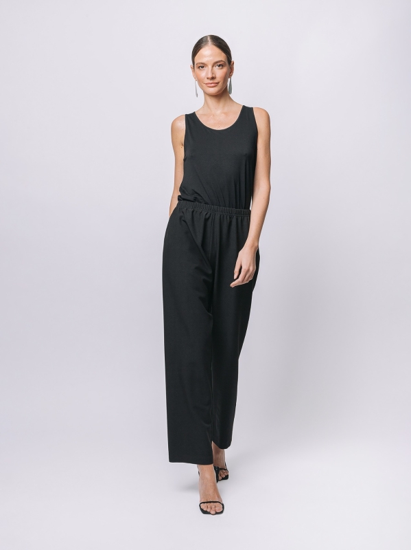 Pantalone in crêpe stretch