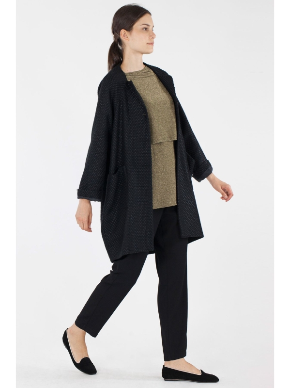 Cappotto effetto lucido opaco