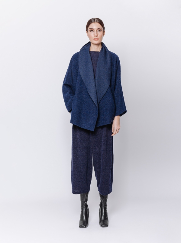 Giacca in lana cotta