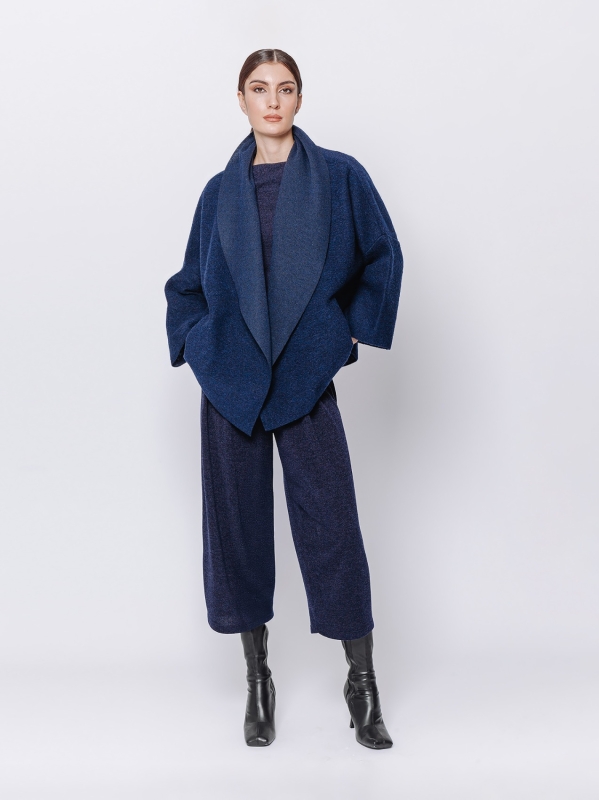 Giacca in lana cotta