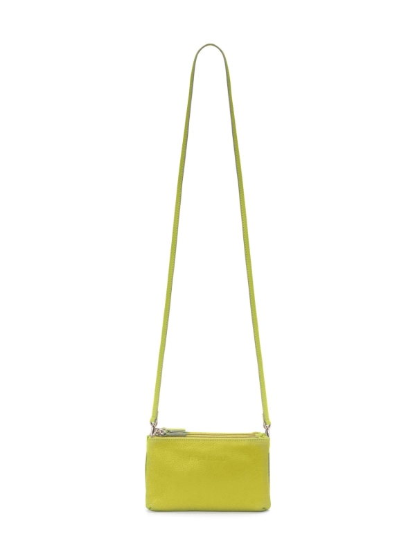 Borsa in pelle con tre zip