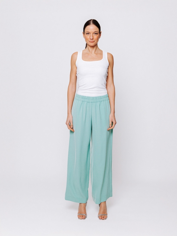 Pantalone palazzo in cady fluido Twelve Months Martino Midali