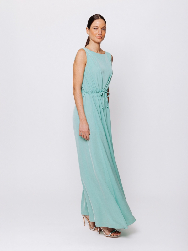 Abito lungo fluido con coulisse Twelve Months Martino Midali