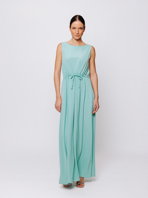 Abito lungo fluido con coulisse Twelve Months Martino Midali