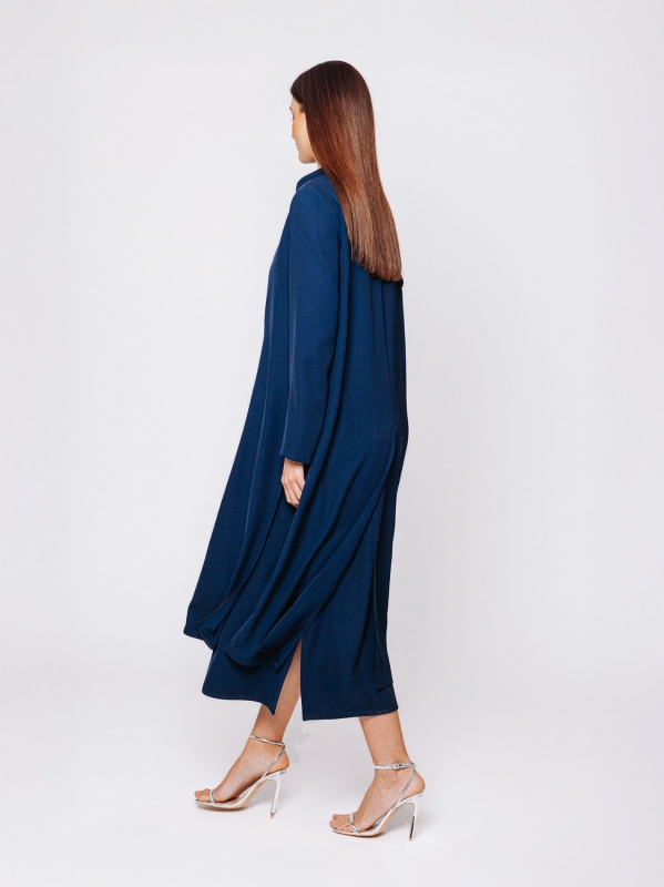 Twelve Months Martino Midali duster coat in flowing cady