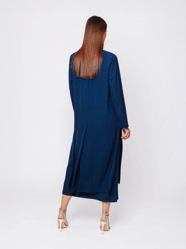 Twelve Months Martino Midali duster coat in flowing cady