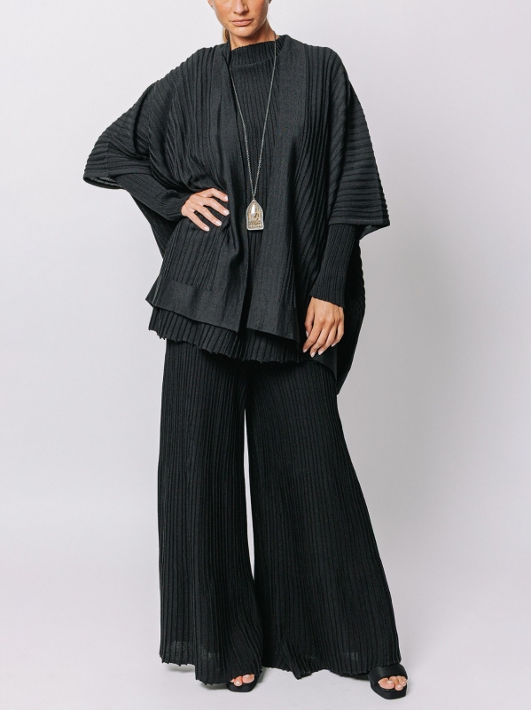 Maxi cardigan in filato misto lana