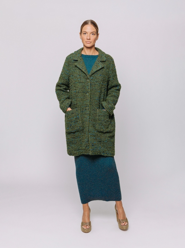 Cappotto bouclé in lana | Martino Midali