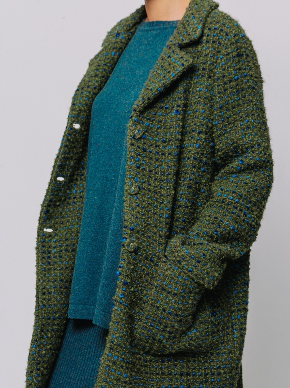 Cappotto bouclé in lana | Martino Midali