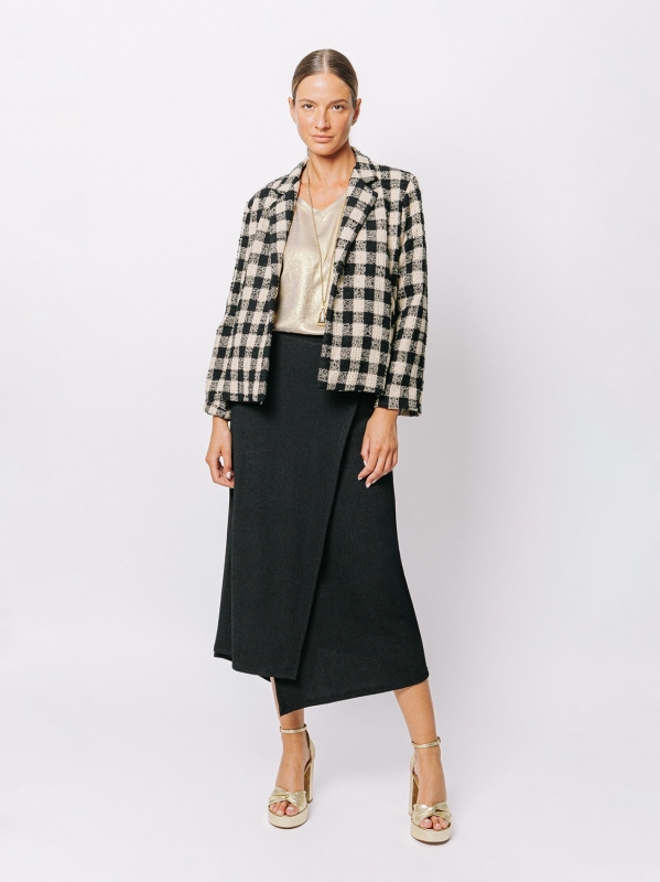 Giacca damier lurex – Martino Midali