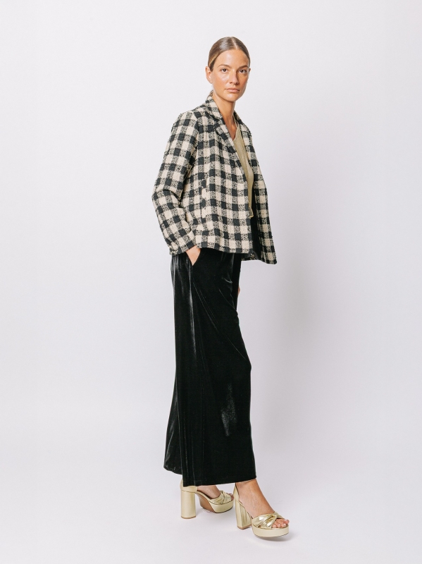 Giacca damier lurex – Martino Midali