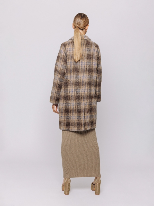 Cappotto a quadri in lana e alpaca | Martino Midali