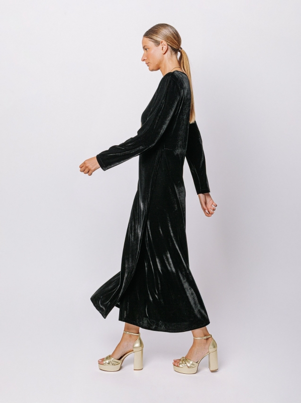 Abito lungo in velluto | Martino Midali