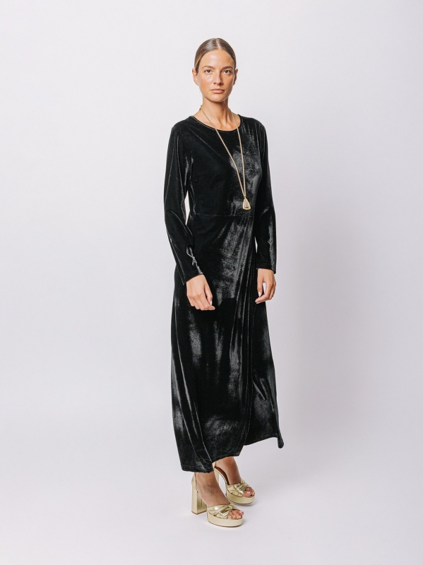 Abito lungo in velluto | Martino Midali