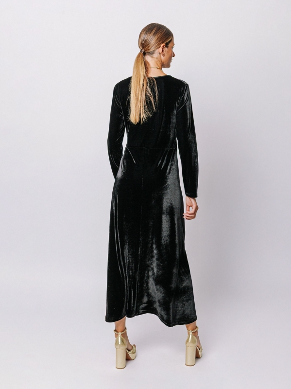 Abito lungo in velluto | Martino Midali