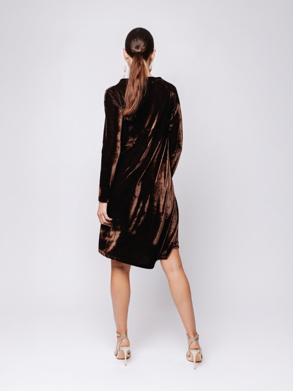 Abito midi in velluto | Martino Midali