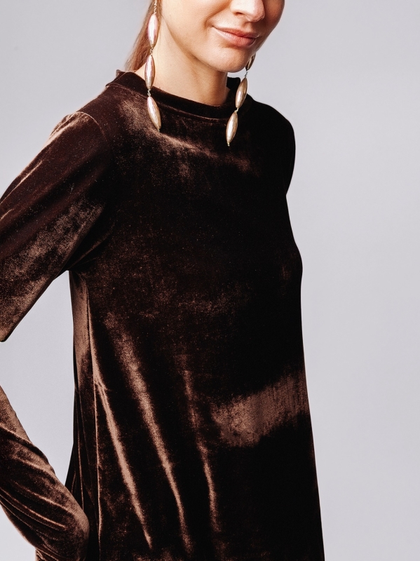 Abito midi in velluto | Martino Midali