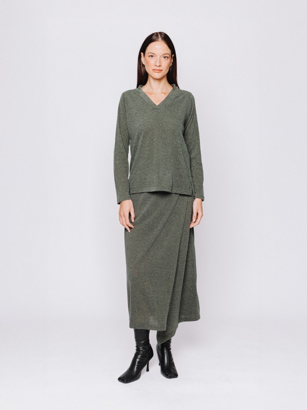 T-shirt con scollo a V | Martino Midali