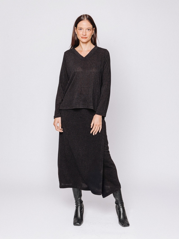 T-shirt con scollo a V | Martino Midali