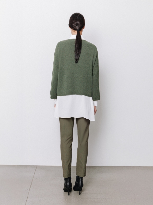 Maglia in viscosa con maniche ampie