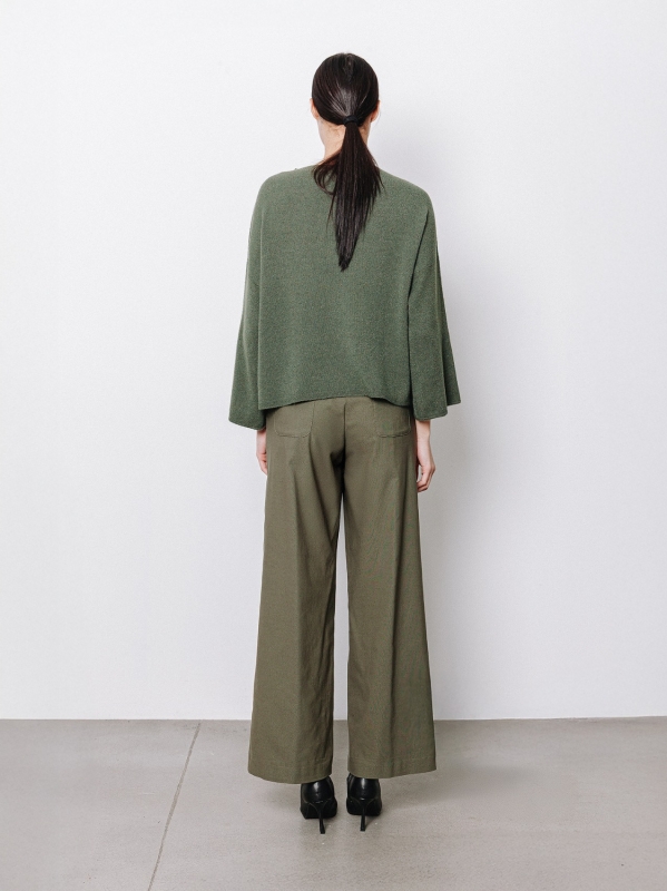 Maglia in viscosa con maniche ampie