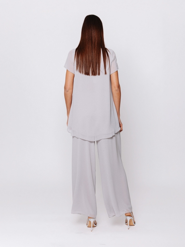 Top Asimmetrica in Chiffon