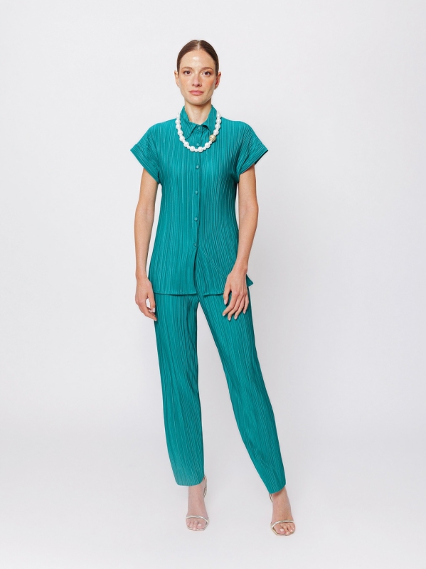 Camicia Plissé a Manica Corta Martino Midali